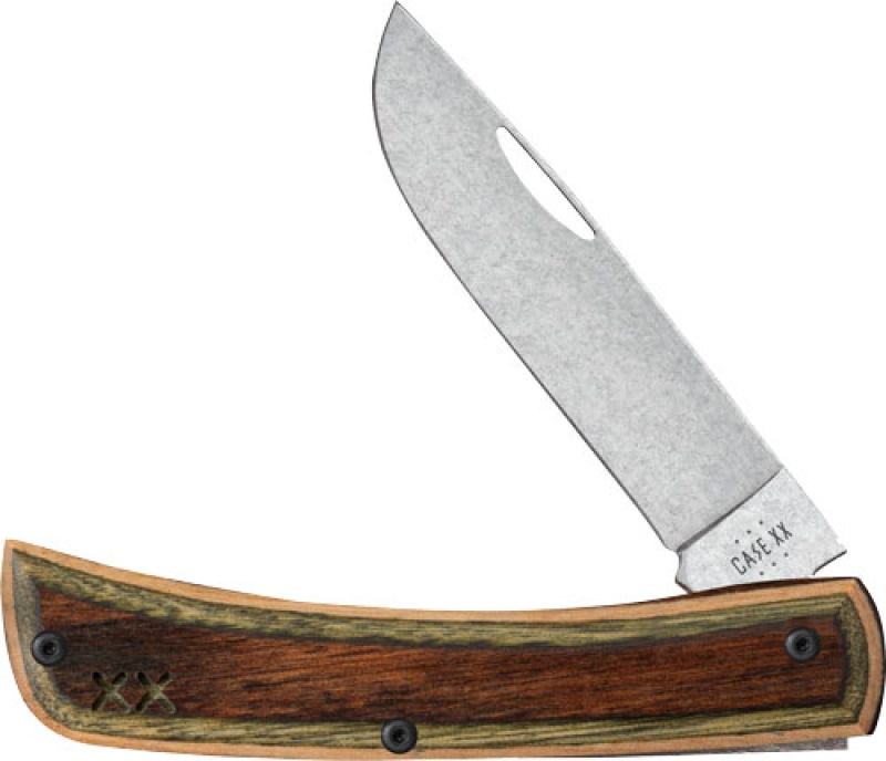 Case Knives Crossroads Series Brown/Green Lam Sod Buster Jr