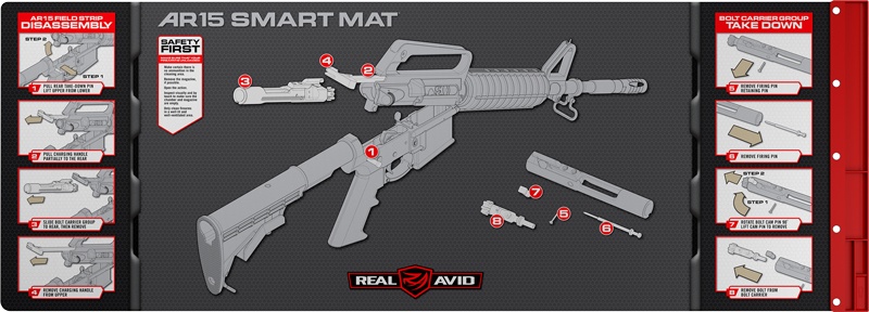 Real Avid Smart Mat AR-15 with Parts Keeper, 43" x 16"