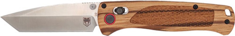 Cobratec Legacy Bar Lock 3\" Zebrawood\/Satin Tanto D2 Blade