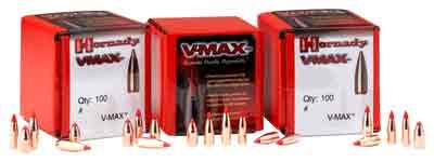 Hornady Bullets 22 Cal .224 55Gr V-Max W/Cannelure 100Ct