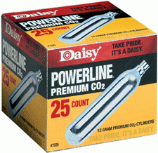 Daisy Co2 Cartridges 12-Grams 25-Pack