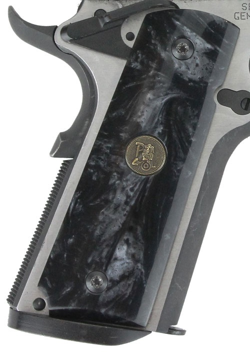 Pachmayr Grips 1911 Full Size Black Pearl Smooth