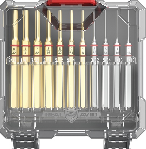 Real Avid Accu-Punch Set Brass 11 Piece Standard Pin Punch