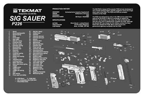 TekMat Armorers Bench Mat for Sig Sauer P226