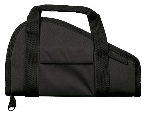 Bulldog Pistol Case 12\" Black Accessory Pocket & Carry Strap