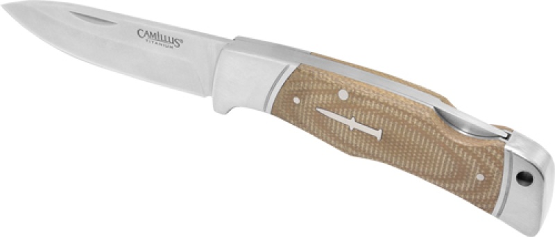 Camillus Classic Lock Back 3.25\" Ss Drop Point Micarta