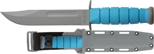 Ka-Bar Ussf Space-Bar Knife 7" Fine Edge W/Sheath Blk/Blue