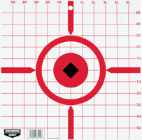 B\/C Target Rigid Paper 12\" Crosshair Sight-In 10 Targets