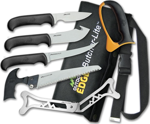 Outdoor Edge Butcher Lite 8-Pc Roll-Pak Game Processing Kit
