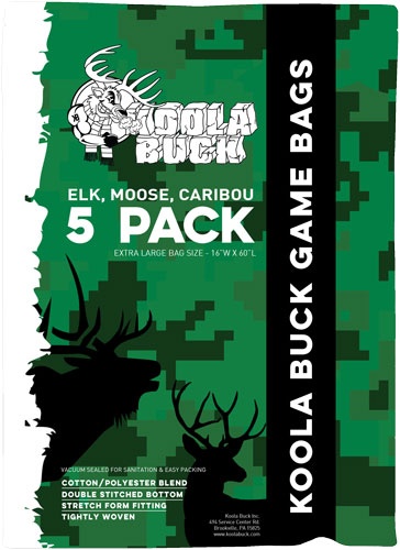 Koola Buck Economy Elk Quarter Game Bags 5-Pack