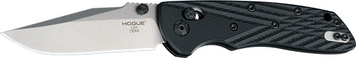 Hogue Deka 3.25\" Able Lck Fldr Clip Point G-10 Frame Black