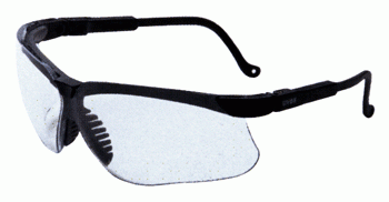 Howard Leight Genesis Glasses Black Frame\/Clear Lens