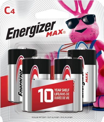 Energizer Max Batteries C 4-Pack