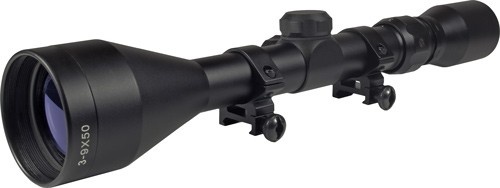 Truglo Scope Buckline 3-9X50mm Bdc Black W\/Weaver Rings