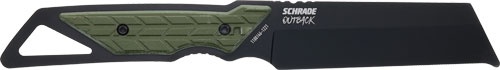Schrade Knife Outback Cleaver Fixed 3.6\" Black\/Green