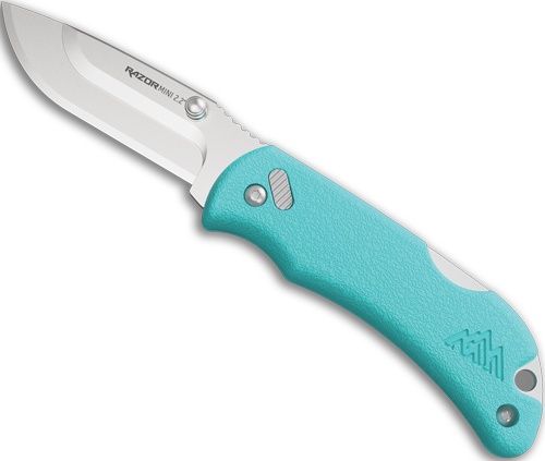 Outdoor Edge Razor-Mini 2.2\" Seafoam Pms W\/2 Blades