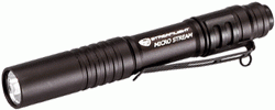 Streamlight Microstream Light White Led Black W/Pocket Clip