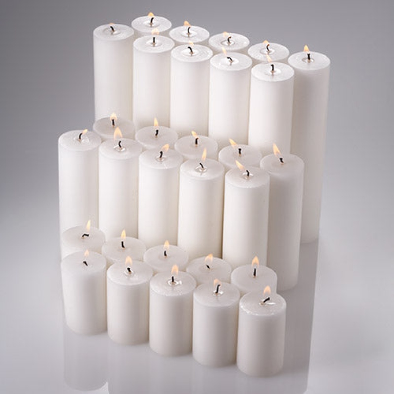 Richland Pillar Candles Set of 30