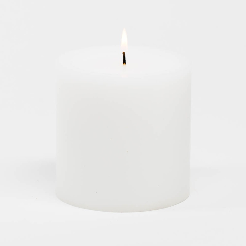 Richland 4" X 4" White Pillar Candles Set Of 6