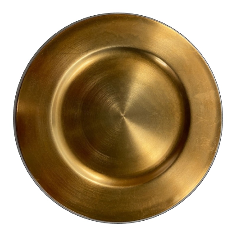 Richland Plain Charger Plate 13" Gold Set Of 24