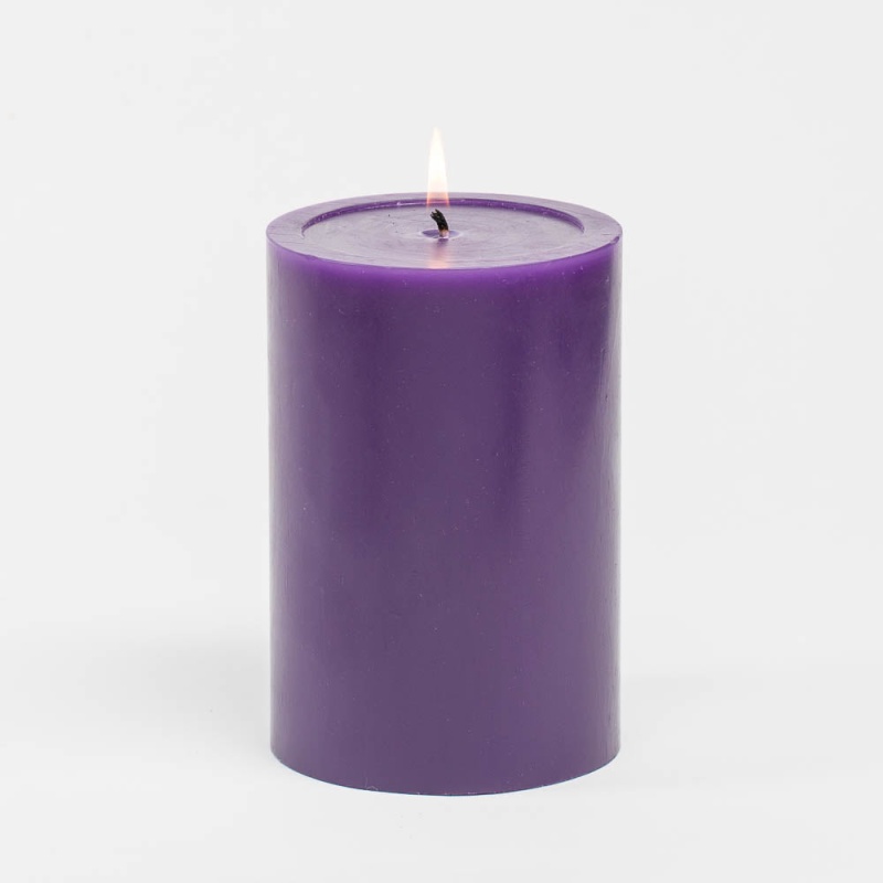 Richland 4" X 6" Purple Pillar Candles Set Of 6