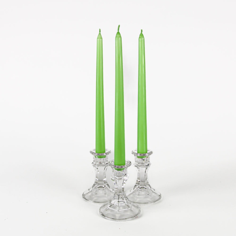Richland Taper Candles 10" Green Set Of 50