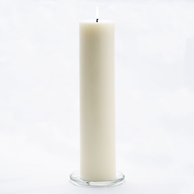 Richland 3" x 12" Light Ivory Pillar Candles, Set of 24