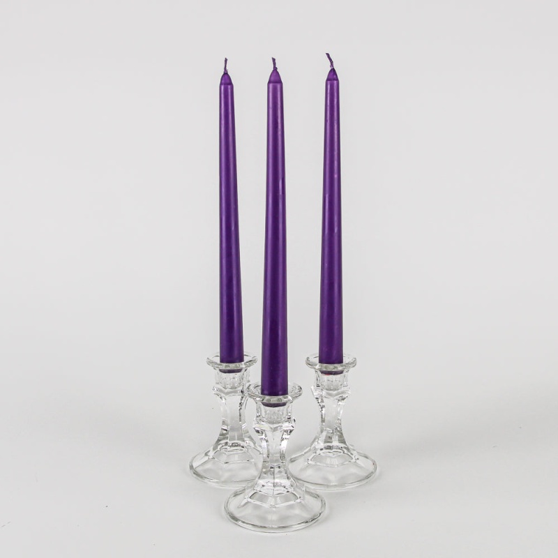 Richland Taper Candles 10" Purple Set Of 50