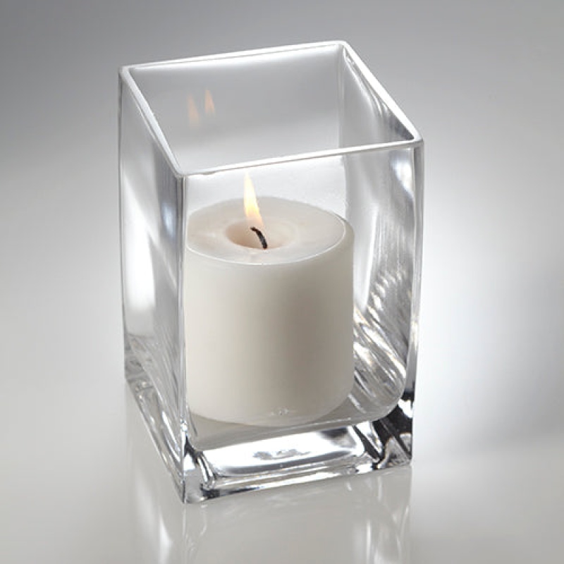Richland Pillar Candle and Square Holder Set of 12