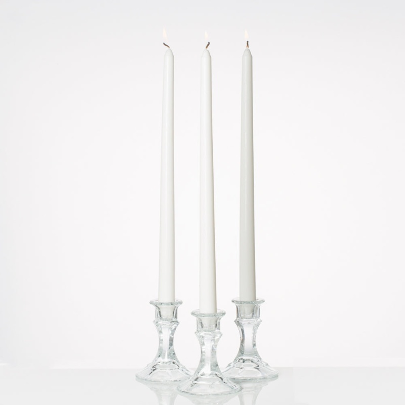 Richland Taper Candles 14" White Set Of 10