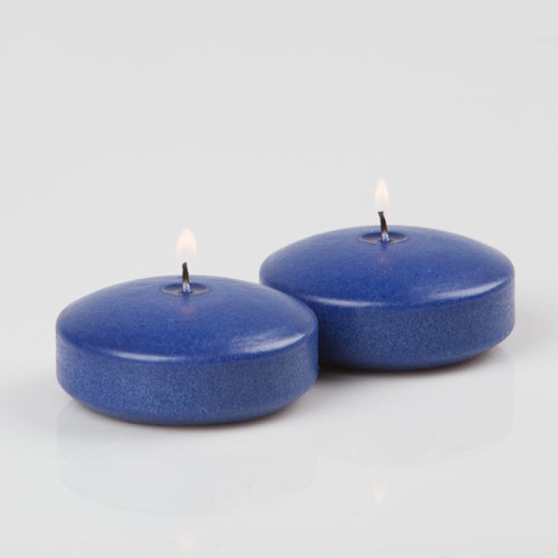 Richland 3" Navy Blue Floating Candles Set of 12
